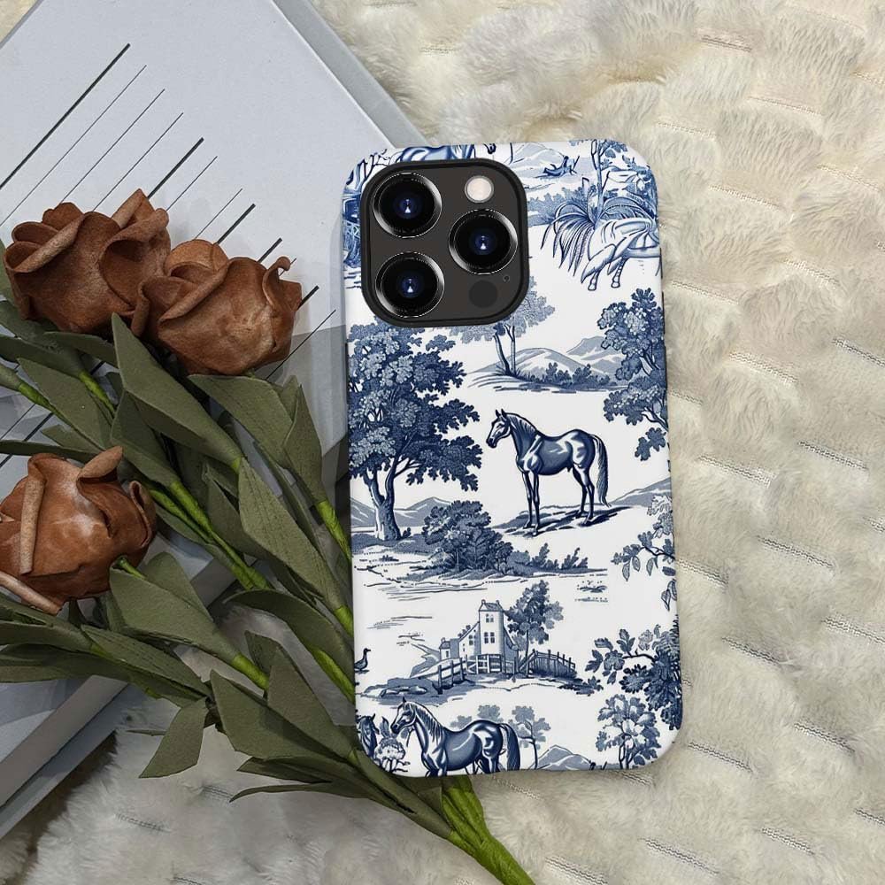 712ZP_taAHL._AC_SL1000 for iPhone 14 Pro Case,HH2 Wild Desert Horse Manor Hybrid 2 Layer Hard Shell Silicone Protective Pattern Design Case