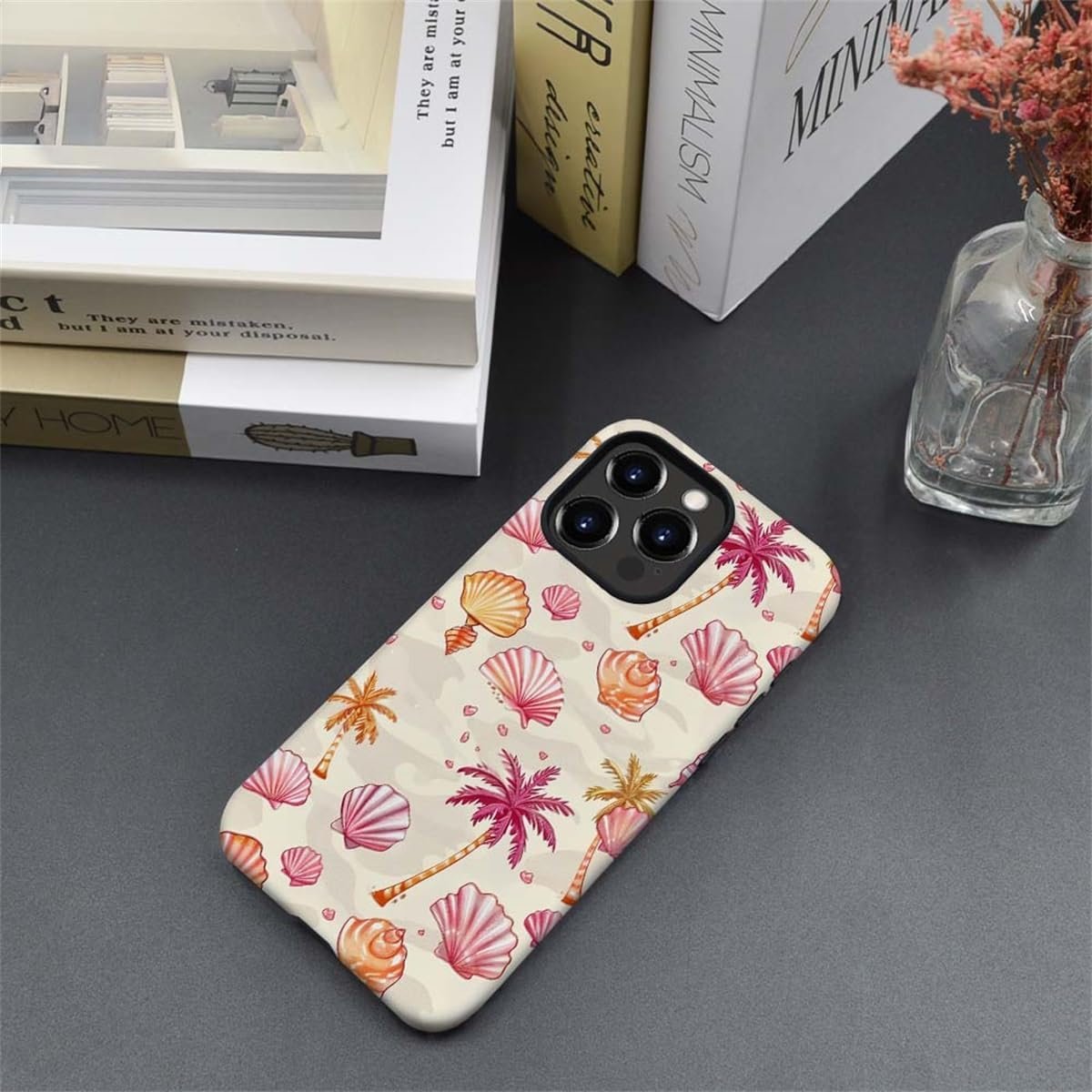 Case Compatible with iPhone 15 Pro Max Case,A Shell Shell by The Sea Full Pattern Plastic Soft TPU Case for iPhone 15 Pro Max Case,Double Protection Corner Case for iPhone 15 Pro Max 6.7-inch