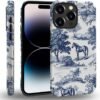 714WYPCto5L._AC_SL1000 for iPhone 14 Pro Case,HH2 Wild Desert Horse Manor Hybrid 2 Layer Hard Shell Silicone Protective Pattern Design Case
