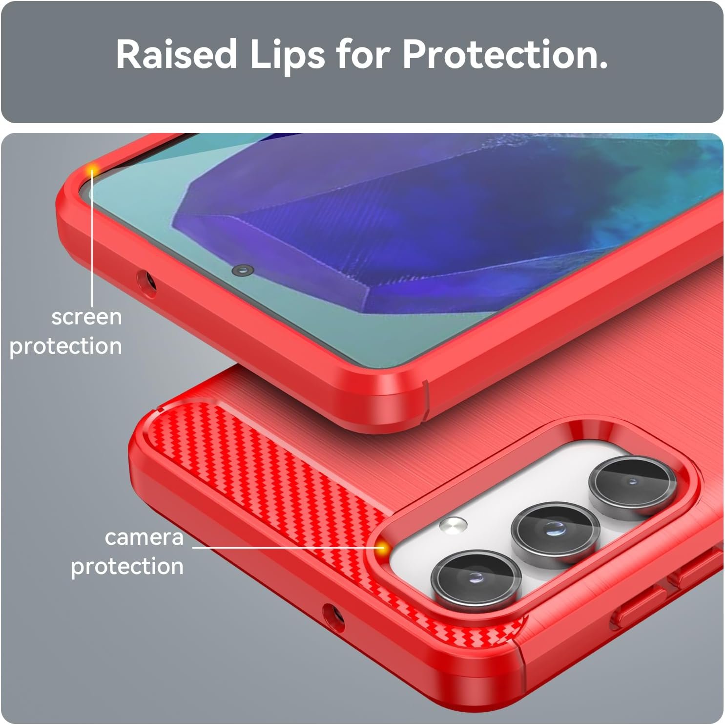 Compatible with  40 Pro 5G Case,Compatible with  40 Pro Plus 5G Shockproof Protection TPU Soft Shell Cell Phone Case Cover Red