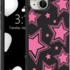 for iPhone 13 Case, Cute Kawaii Panda Pink Liquid Silicone Slim Fit Soft Gel Rubber Protective Phone Cover for Women Girls