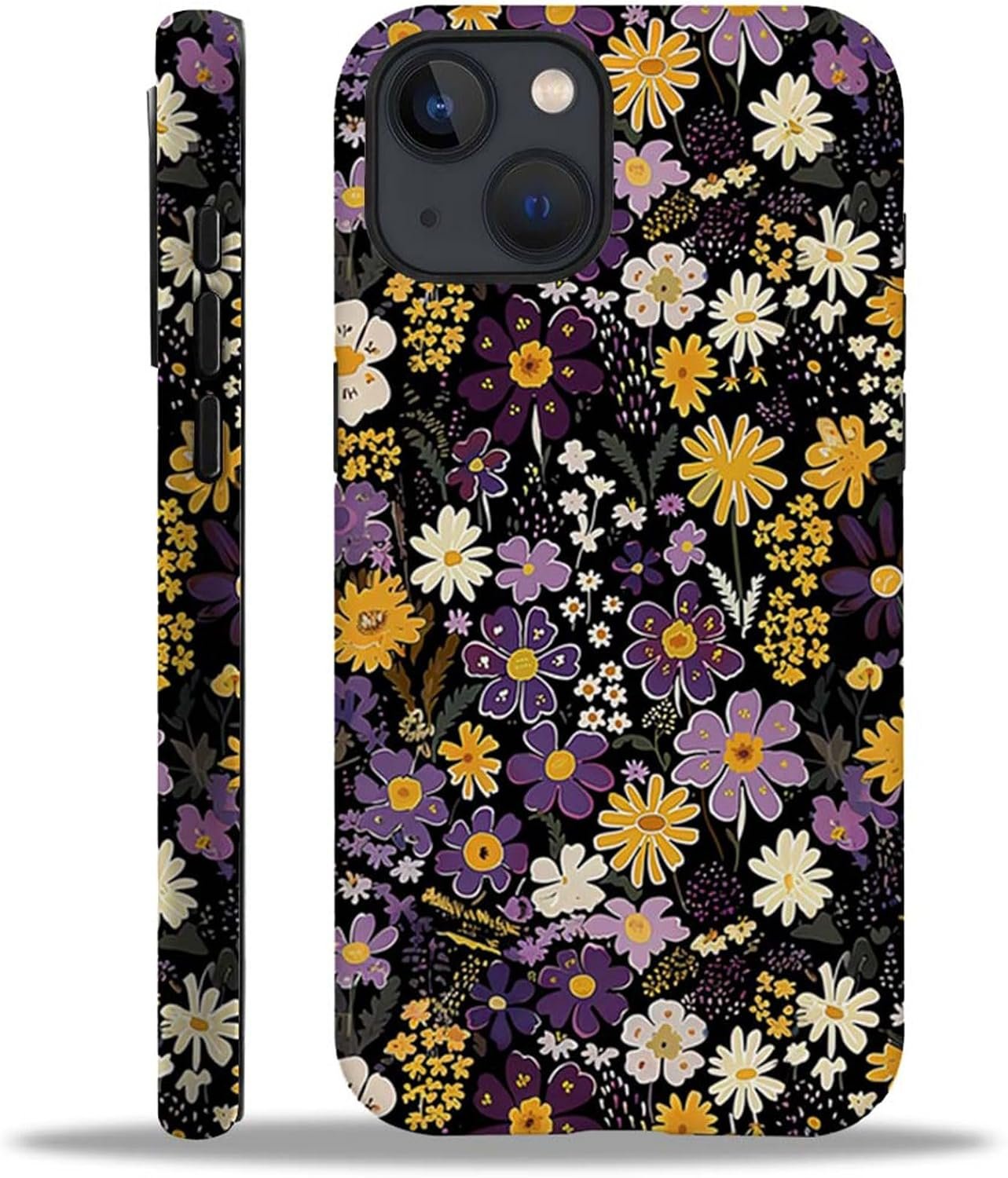 Case Compatible with iphone 14 Plus,Printed Flowers and Garden Themes Cases,Matte Mixed double-layer hard shell+Soft Silicone TPU Shock Protective Case for iphone 14 Plus