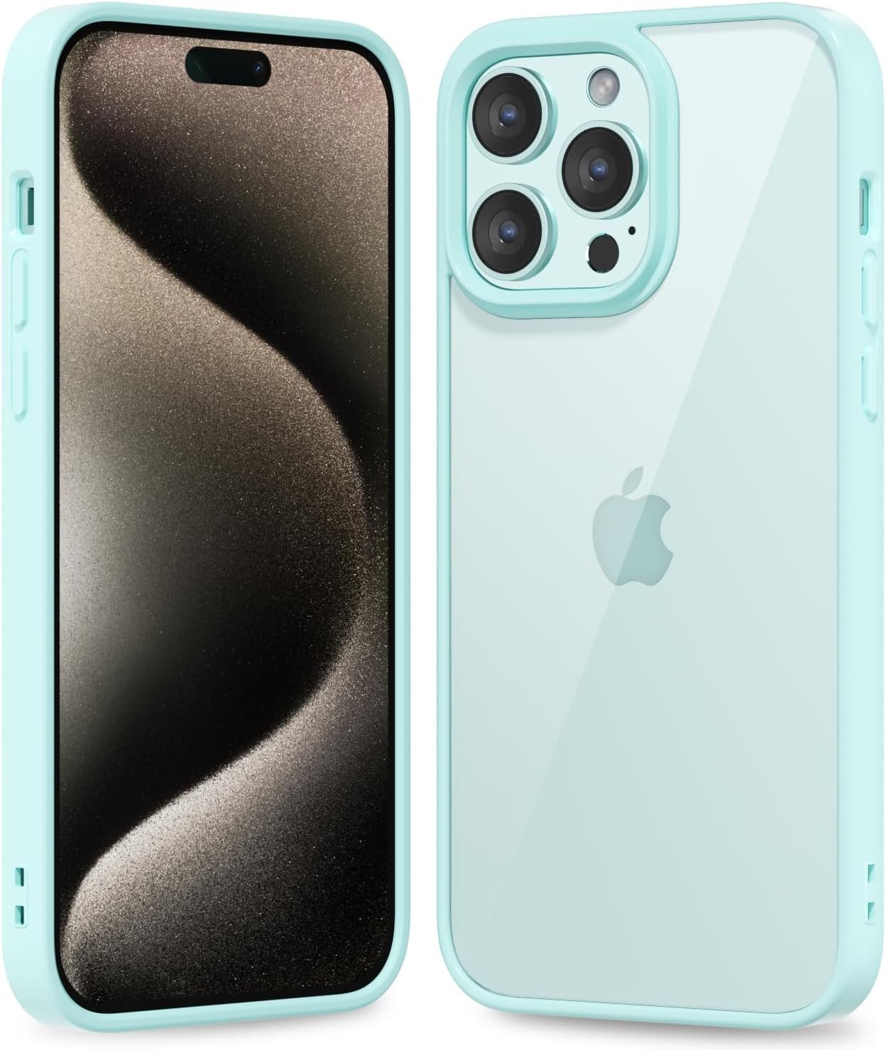 71AmxjnnyKL._AC_SL1500 Thin Slim Clear case for iPhone XR, Transparent Hybrid Hard Shell Plastic & Soft Silicone Rubber Bumper, Non-Yellow Acrylic Protective Lightweight Cover for Women, White