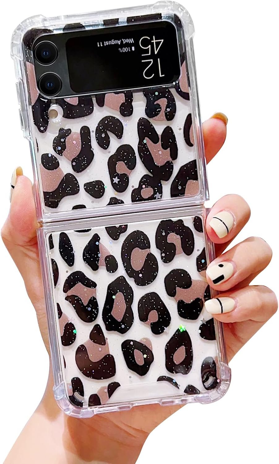 Compatible with Galaxy Flip 6 Case Women Girls Flexible TPU Sequin Sparkle Glitter Shockproof Protective Phone Cover for Galaxy Z Flip 6 (Shell Colorful)