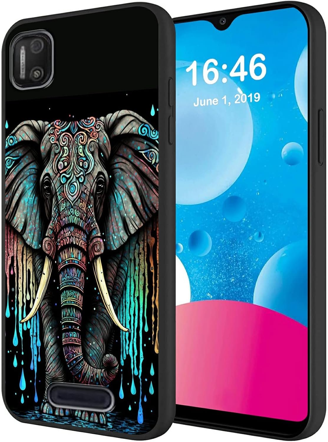 Case for Cloud Mobile Stratus C7,Soft Silicone TPU Rubber Shock-Absorption Full Body Back Shell Shockproof Protective Cover Case for Cloud Mobile Stratus C7,Dragon Cool