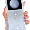 Compatible with Galaxy Flip 6 Case Women Girls Flexible TPU Sequin Sparkle Glitter Shockproof Protective Phone Cover for Galaxy Z Flip 6 (Shell Colorful)