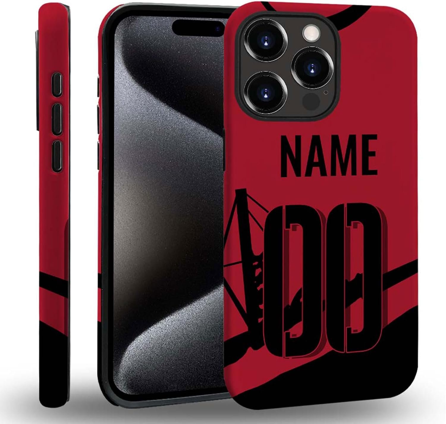 case Compatible with iPhone 13, Dark Blue Steed and Cactus Mix Two Layers of Protective Hard Shell Clear Design and dust-Proof. Suitable for iPhone 13