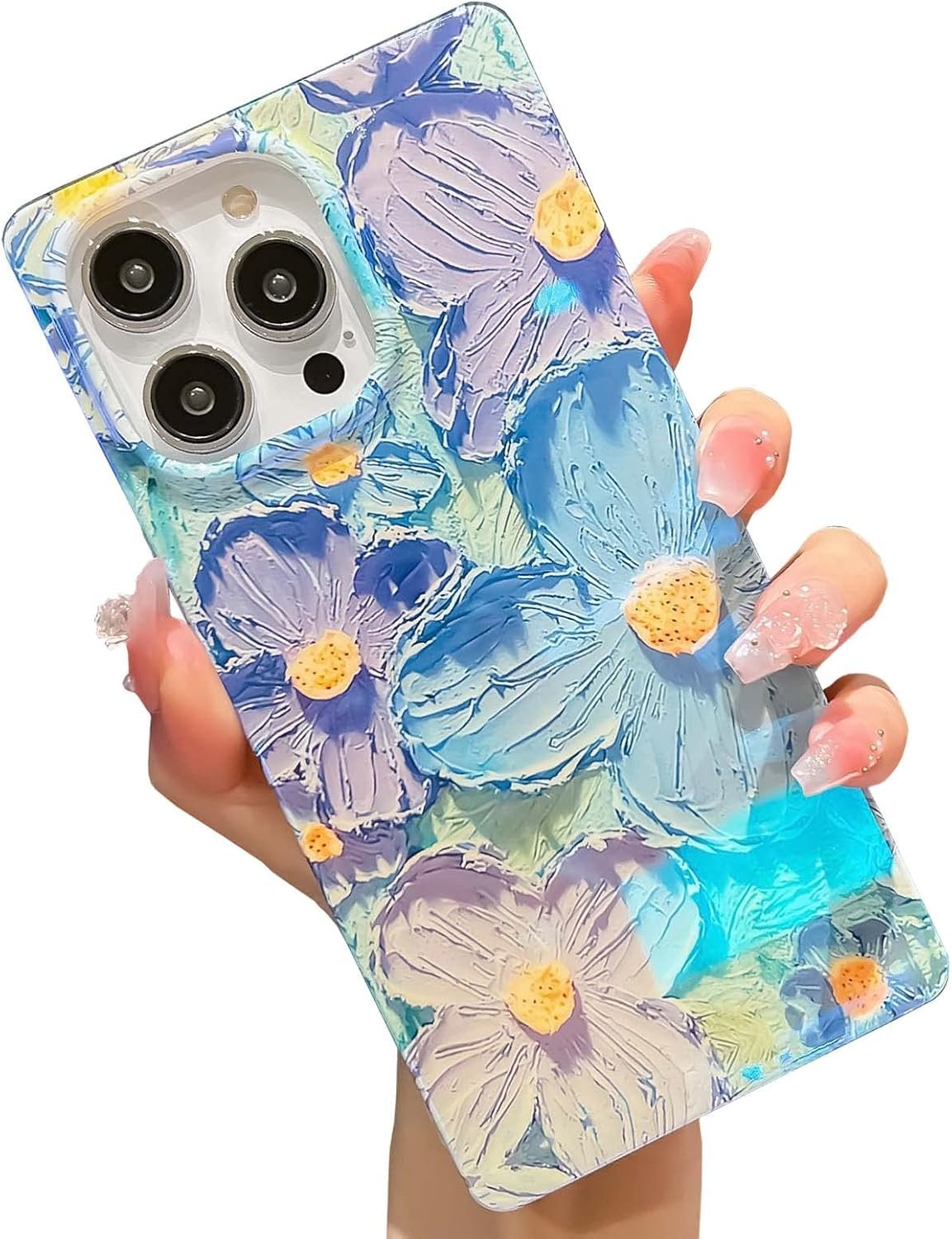 Pearl Pattern Compatible with iPhone 11 Rectangle Edge Case, Slim Soft TPU Silicone Protective Bumper Cases Cover(Pink Pearl,11)