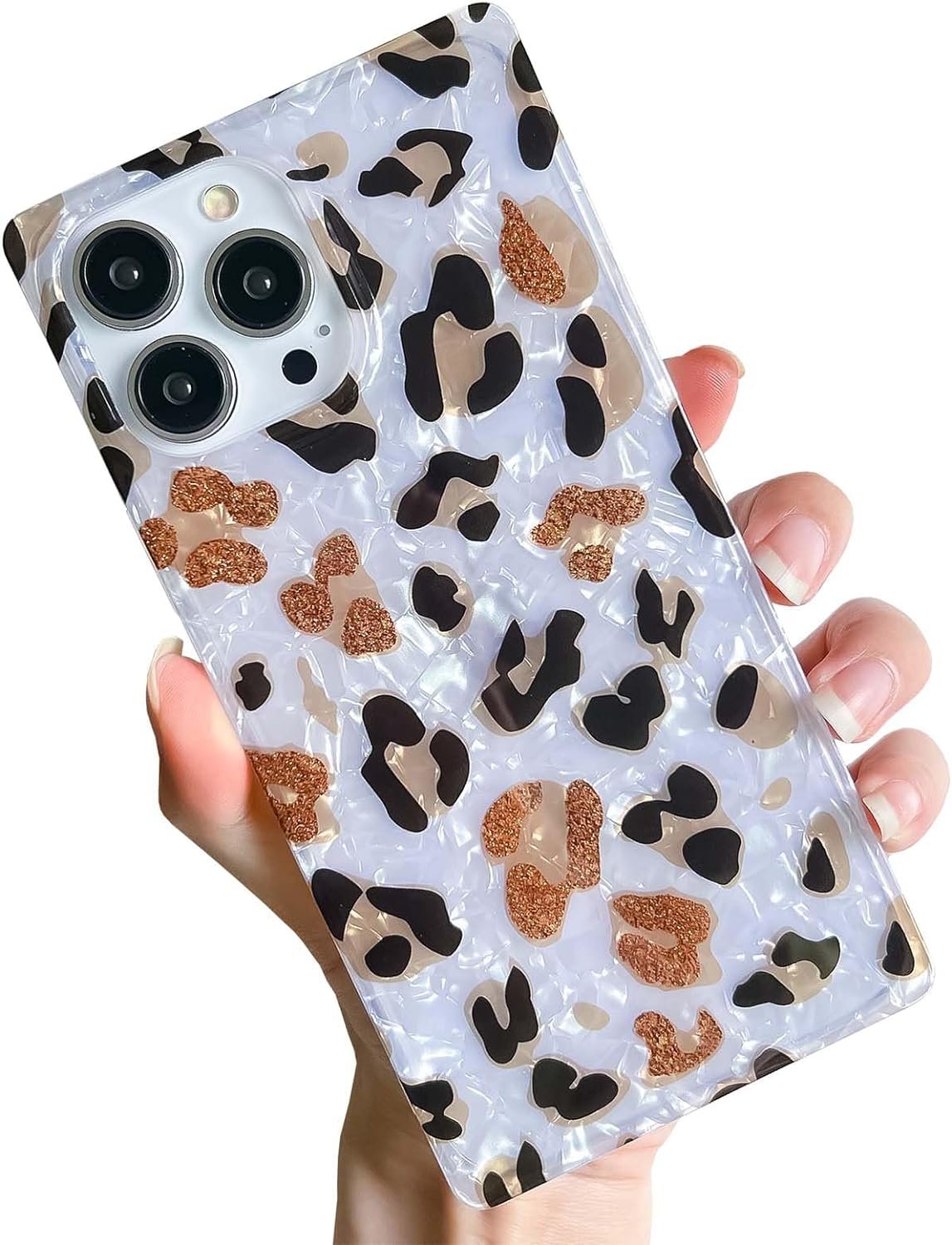 Pearl Pattern Compatible with iPhone 11 Rectangle Edge Case, Slim Soft TPU Silicone Protective Bumper Cases Cover(Pink Pearl,11)