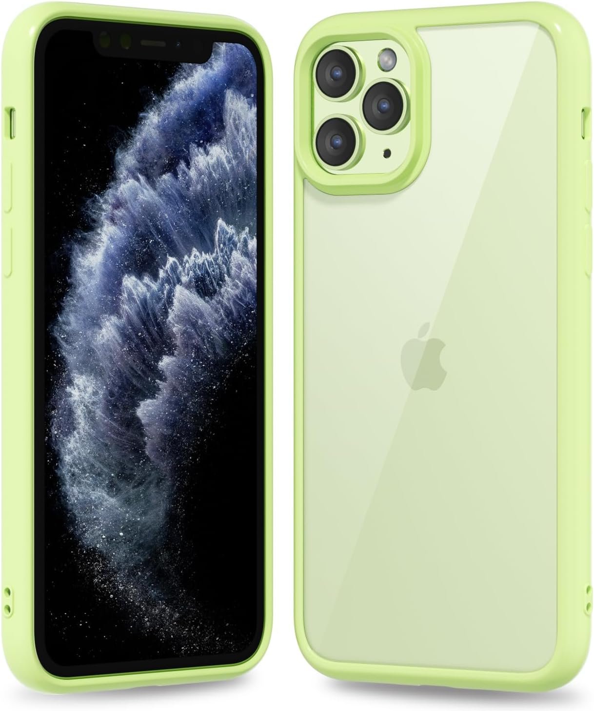 71IrTPHeJqL._AC_SL1500 Thin Slim Clear case for iPhone XR, Transparent Hybrid Hard Shell Plastic & Soft Silicone Rubber Bumper, Non-Yellow Acrylic Protective Lightweight Cover for Women, White