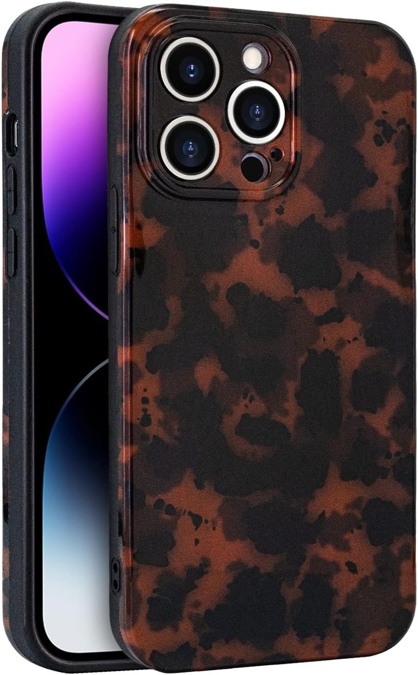 Phone Case for iPhone 13 Pro Max, Lightweight Tortoiseshell TPU Slim Phone Cover for Women, Drop Protection Shockproof Protective Phone Holder (for iPhone 13 Pro Max)