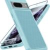 Google Pixel 8 Case: Dual Layer Durable Shockproof Protective Cell Phone Cover with Hybrid Matte Textured Shell | Heavy Duty Military Grade Rugged Drop Protection Bumper Tough Cases