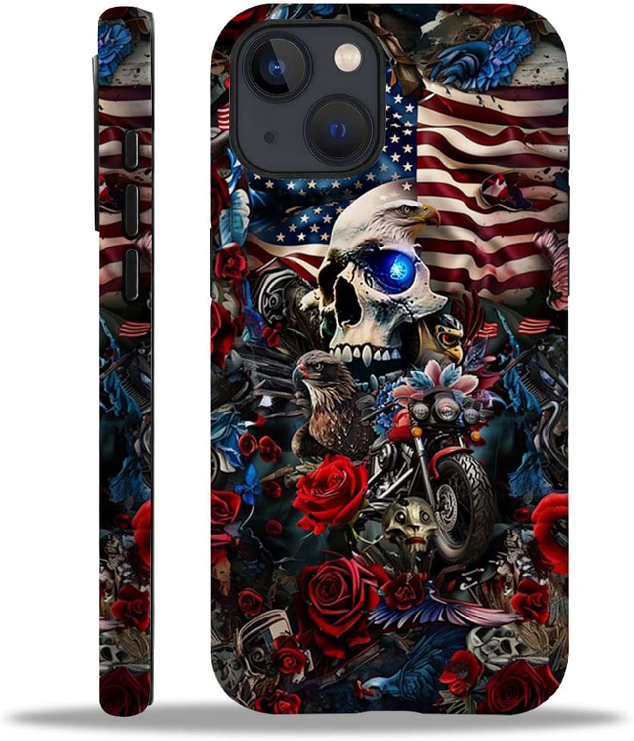 Case Compatible with iphone 14 Plus,Printed Flowers and Garden Themes Cases,Matte Mixed double-layer hard shell+Soft Silicone TPU Shock Protective Case for iphone 14 Plus