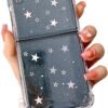 Compatible with Galaxy Flip 6 Case Women Girls Flexible TPU Sequin Sparkle Glitter Shockproof Protective Phone Cover for Galaxy Z Flip 6 (Shell Colorful)