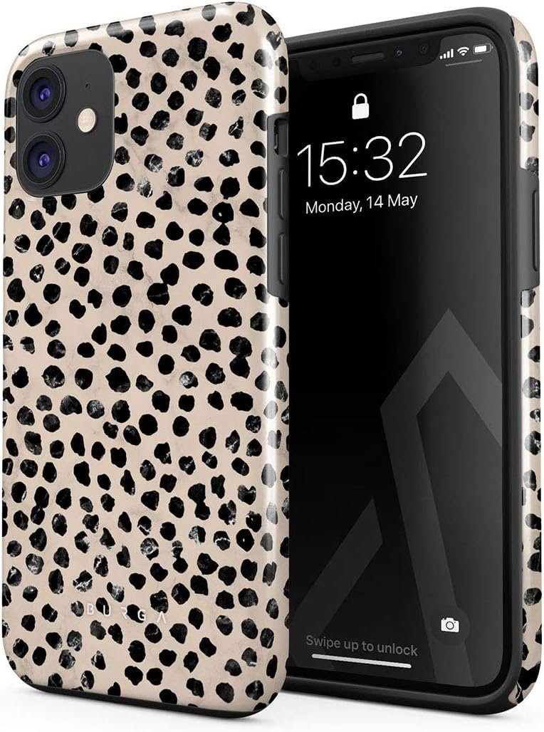 Phone Case Compatible with iPhone 14 Plus - Hybrid 2-Layer Hard Shell + Silicone Protective Case - Blue Hearts Love Kiss Amor - Scratch-Resistant Shockproof Cover