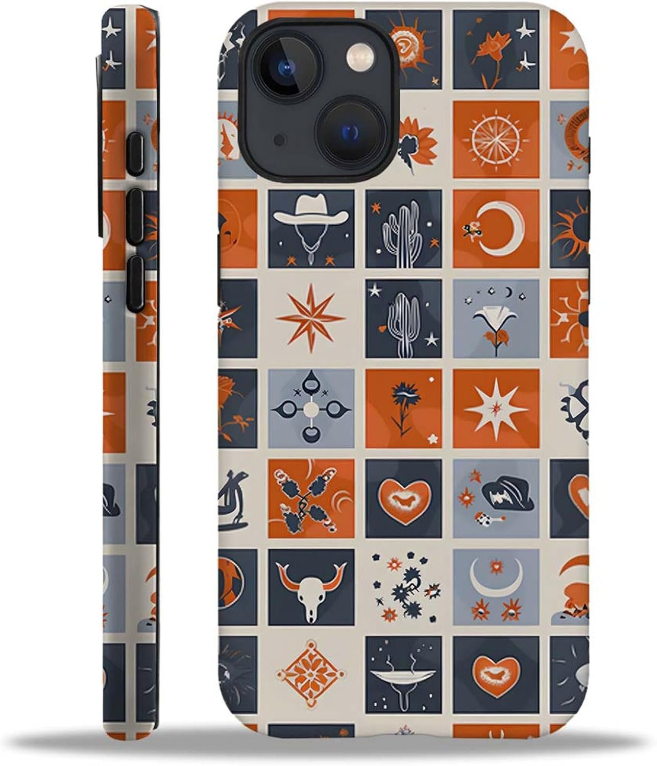 Case Compatible with iphone 14 Plus,Printed Flowers and Garden Themes Cases,Matte Mixed double-layer hard shell+Soft Silicone TPU Shock Protective Case for iphone 14 Plus