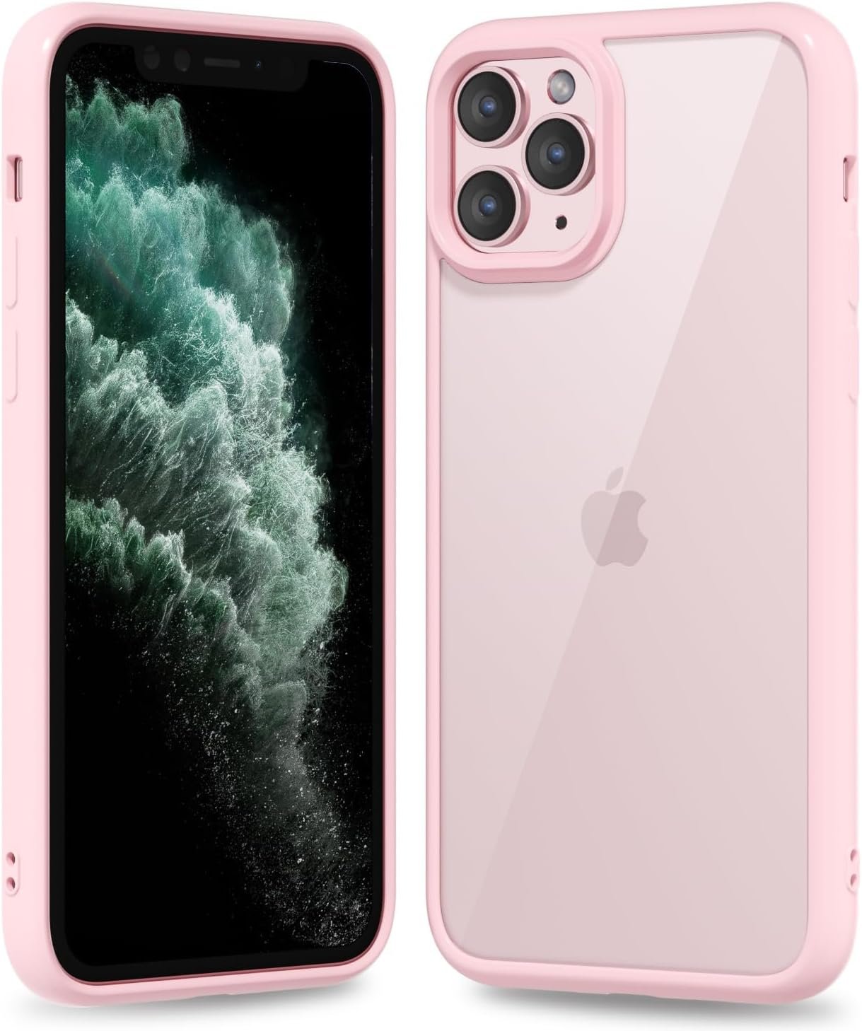 71Uprhgks6L._AC_SL1500 Thin Slim Clear case for iPhone XR, Transparent Hybrid Hard Shell Plastic & Soft Silicone Rubber Bumper, Non-Yellow Acrylic Protective Lightweight Cover for Women, White