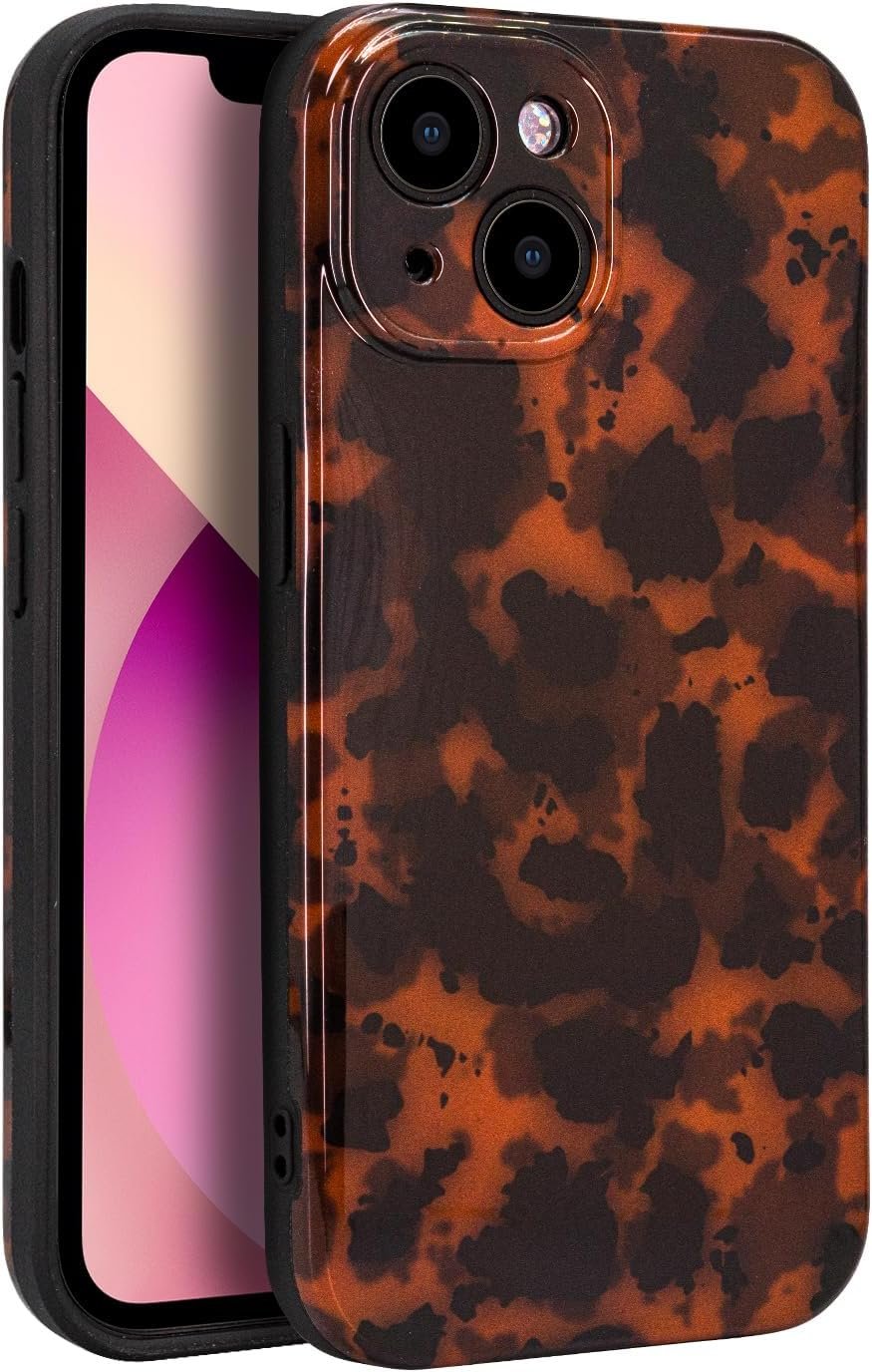 Phone Case for iPhone 13 Pro Max, Lightweight Tortoiseshell TPU Slim Phone Cover for Women, Drop Protection Shockproof Protective Phone Holder (for iPhone 13 Pro Max)