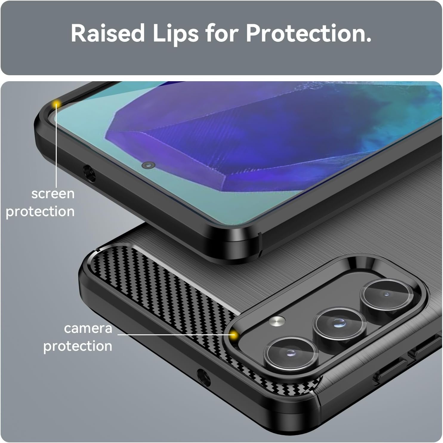 Compatible with P70 Case,Compatible with Pura 70 5G Shockproof Protection TPU Soft Shell Cell Phone Case Cover Black