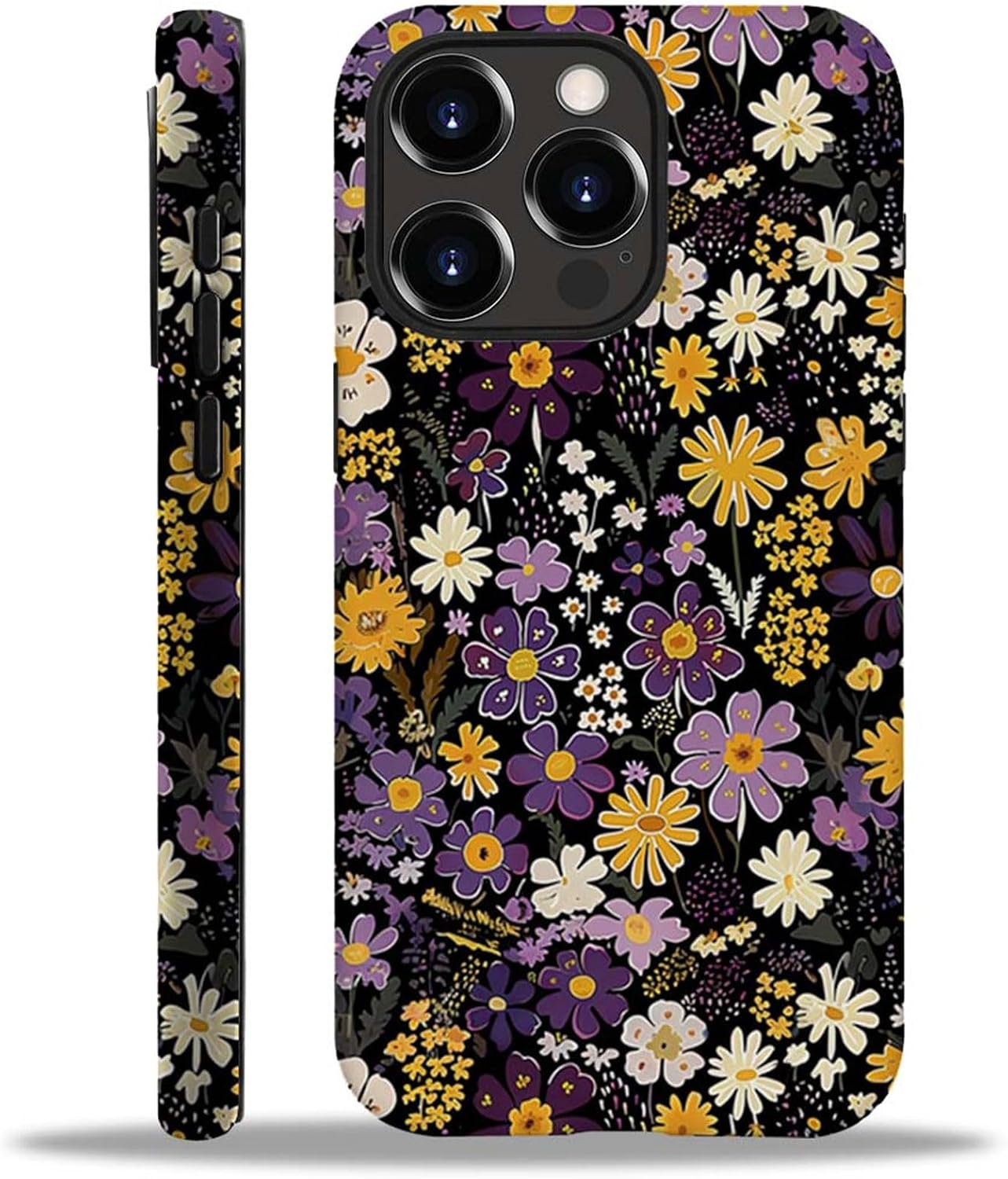 Case Compatible with iphone 14 Plus,Printed Flowers and Garden Themes Cases,Matte Mixed double-layer hard shell+Soft Silicone TPU Shock Protective Case for iphone 14 Plus