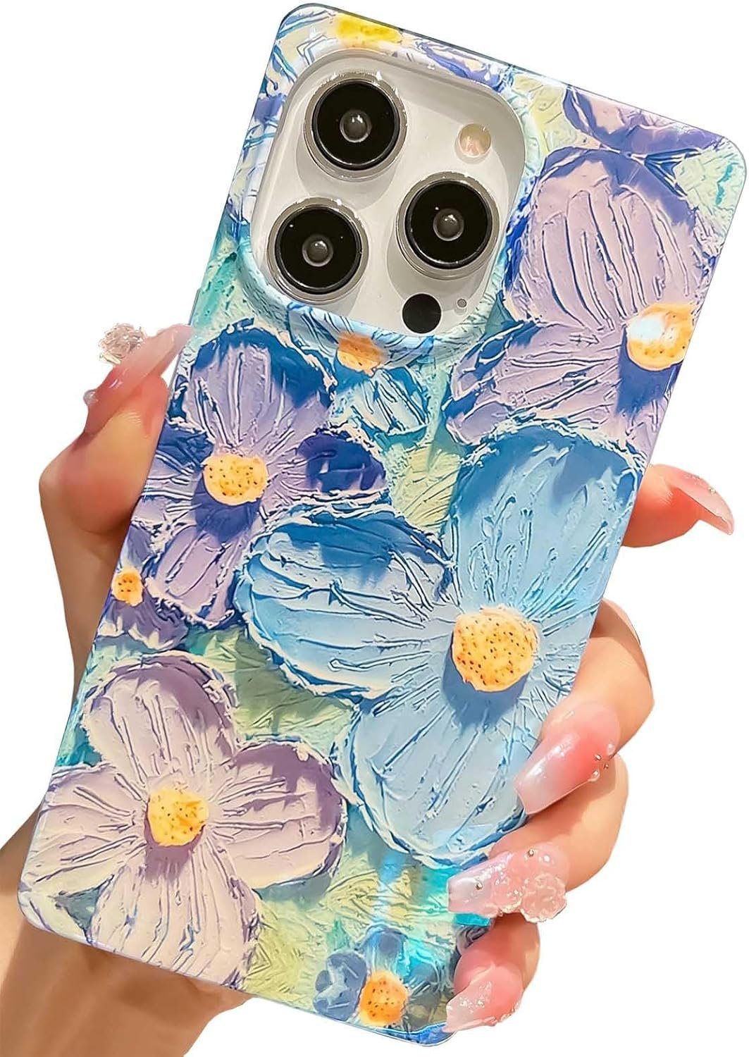 Pearl Pattern Compatible with iPhone 11 Rectangle Edge Case, Slim Soft TPU Silicone Protective Bumper Cases Cover(Pink Pearl,11)