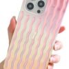 Pearl Pattern Compatible with iPhone 11 Rectangle Edge Case, Slim Soft TPU Silicone Protective Bumper Cases Cover(Pink Pearl,11)