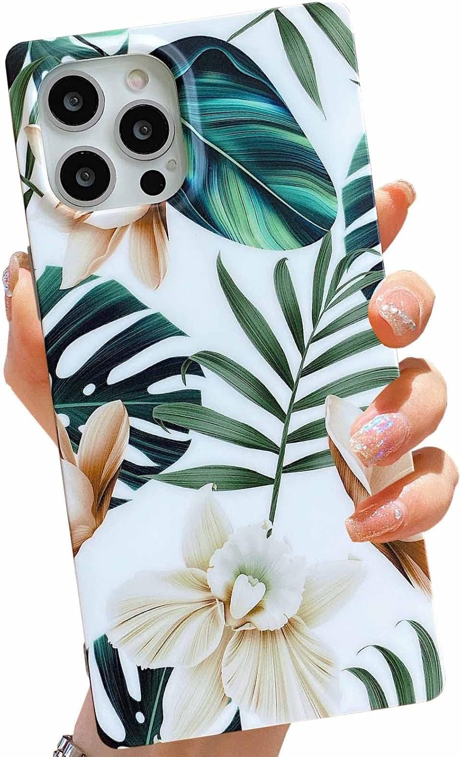 Pearl Pattern Compatible with iPhone 11 Rectangle Edge Case, Slim Soft TPU Silicone Protective Bumper Cases Cover(Pink Pearl,11)