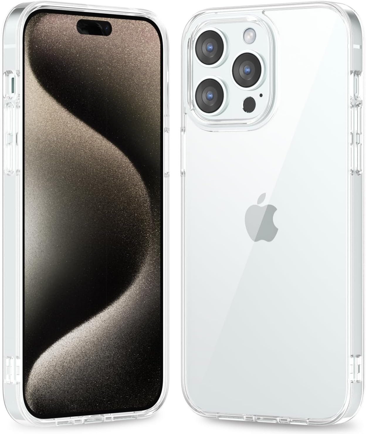 71geovbf77L._AC_SL1500 Thin Slim Clear case for iPhone XR, Transparent Hybrid Hard Shell Plastic & Soft Silicone Rubber Bumper, Non-Yellow Acrylic Protective Lightweight Cover for Women, White