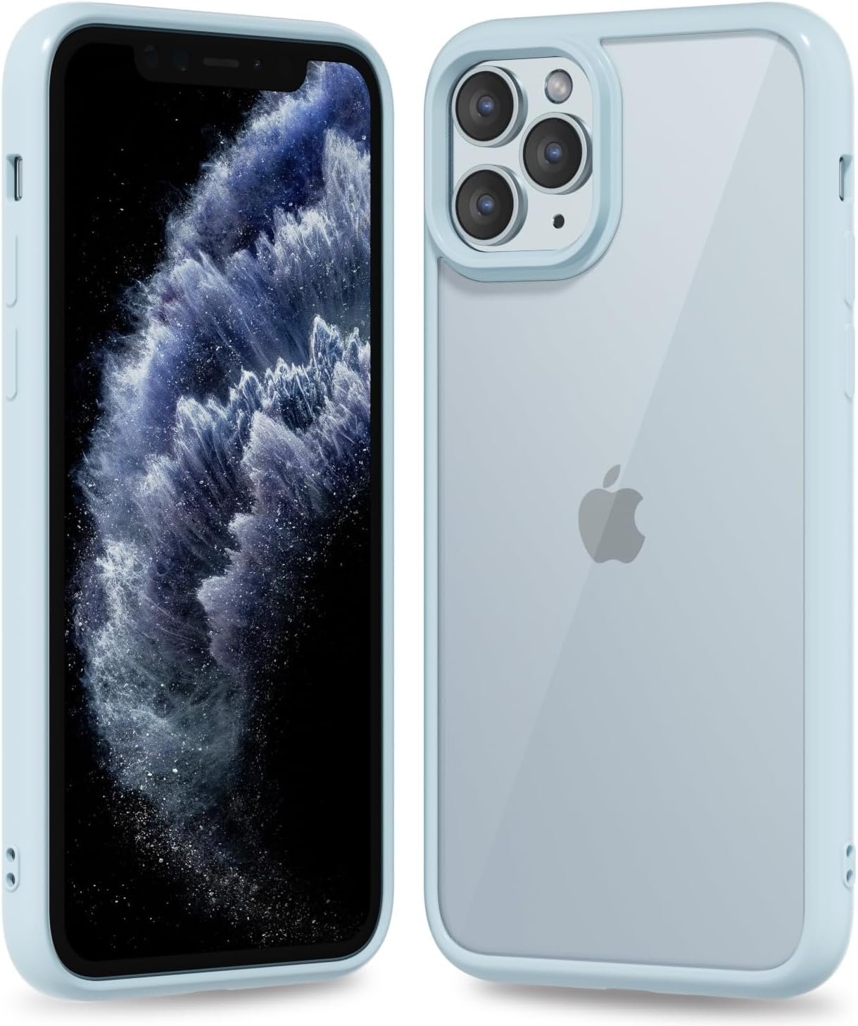 71gncF6VV0L._AC_SL1500 Thin Slim Clear case for iPhone XR, Transparent Hybrid Hard Shell Plastic & Soft Silicone Rubber Bumper, Non-Yellow Acrylic Protective Lightweight Cover for Women, White