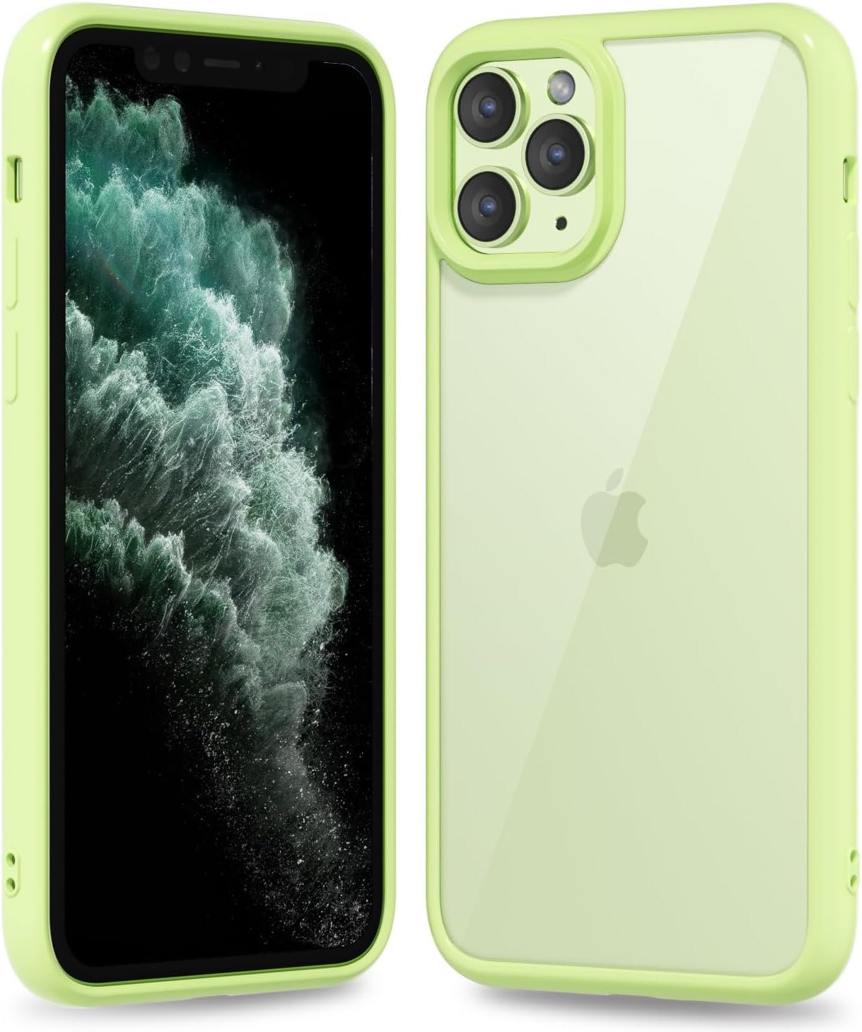 71lpZV0XfHL._AC_SL1500 Thin Slim Clear case for iPhone XR, Transparent Hybrid Hard Shell Plastic & Soft Silicone Rubber Bumper, Non-Yellow Acrylic Protective Lightweight Cover for Women, White