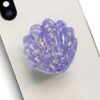 Cute Shell Shape Collapsible Expandable Stand Multi Functional Mobile Phone Grip & Kicktand（White）