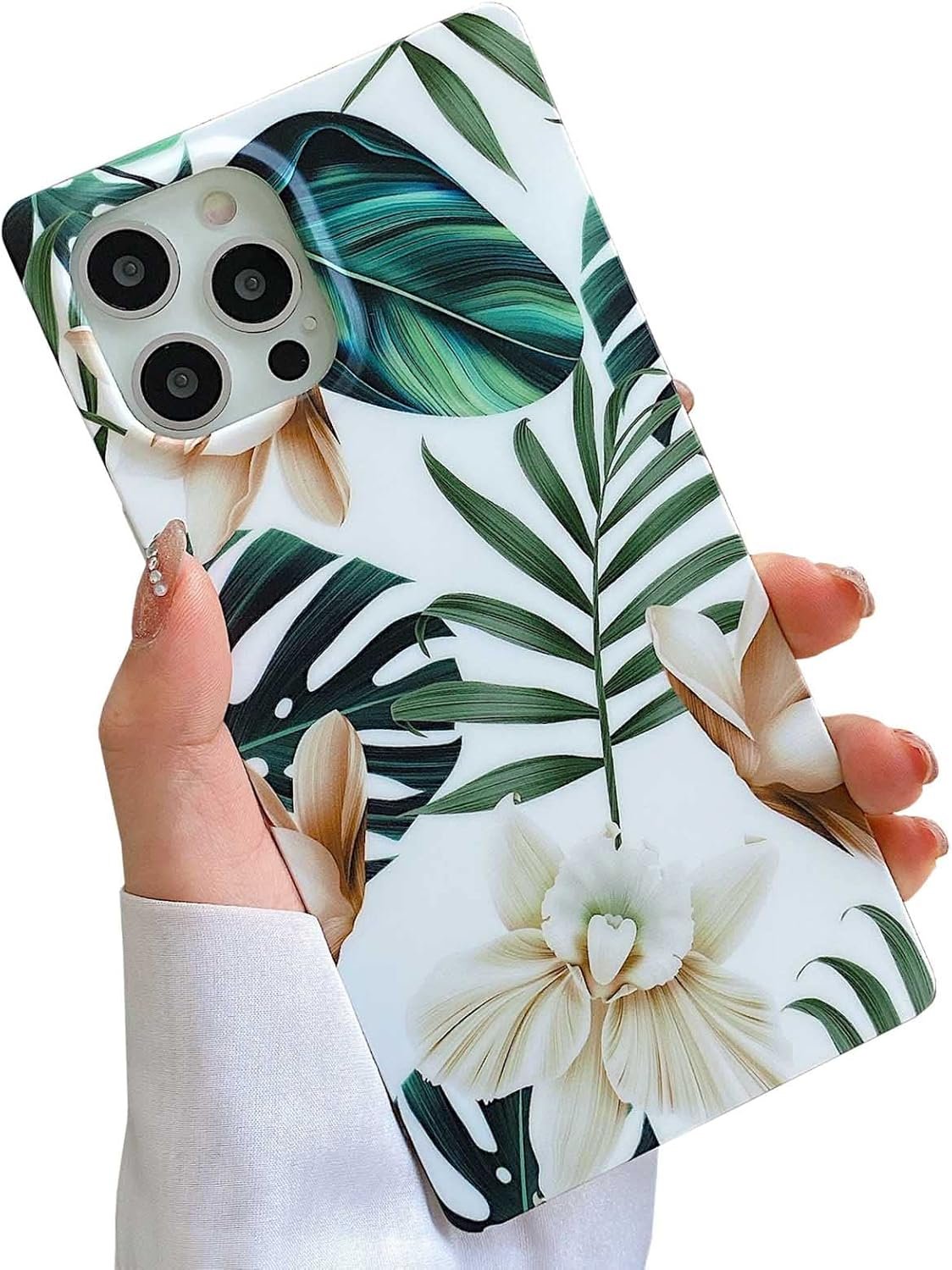 Pearl Pattern Compatible with iPhone 11 Rectangle Edge Case, Slim Soft TPU Silicone Protective Bumper Cases Cover(Pink Pearl,11)