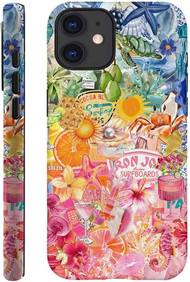 71sGGNPdhQL._AC_SL1000 Compatible with for iPhone 14,Fruit Lemon European Summer Collage Phone Case for Girl Women Boy Men,Scratch Resistant Shockproof Cover Case for iPhone 14