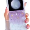 Compatible with Galaxy Flip 6 Case Women Girls Flexible TPU Sequin Sparkle Glitter Shockproof Protective Phone Cover for Galaxy Z Flip 6 (Shell Colorful)