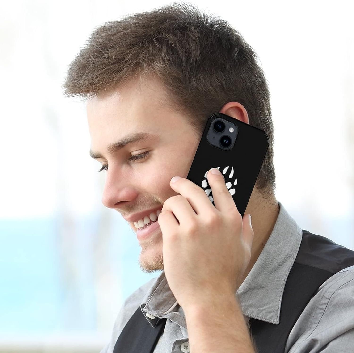 Bear Paw Phone Case Shockproof Protective Cover Mobile Phone Shell Compatible with iPhone 14