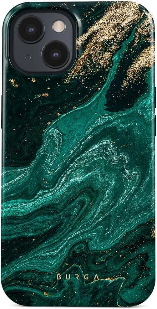 Phone Case Compatible with iPhone 14 Plus - Hybrid 2-Layer Hard Shell + Silicone Protective Case - Blue Hearts Love Kiss Amor - Scratch-Resistant Shockproof Cover