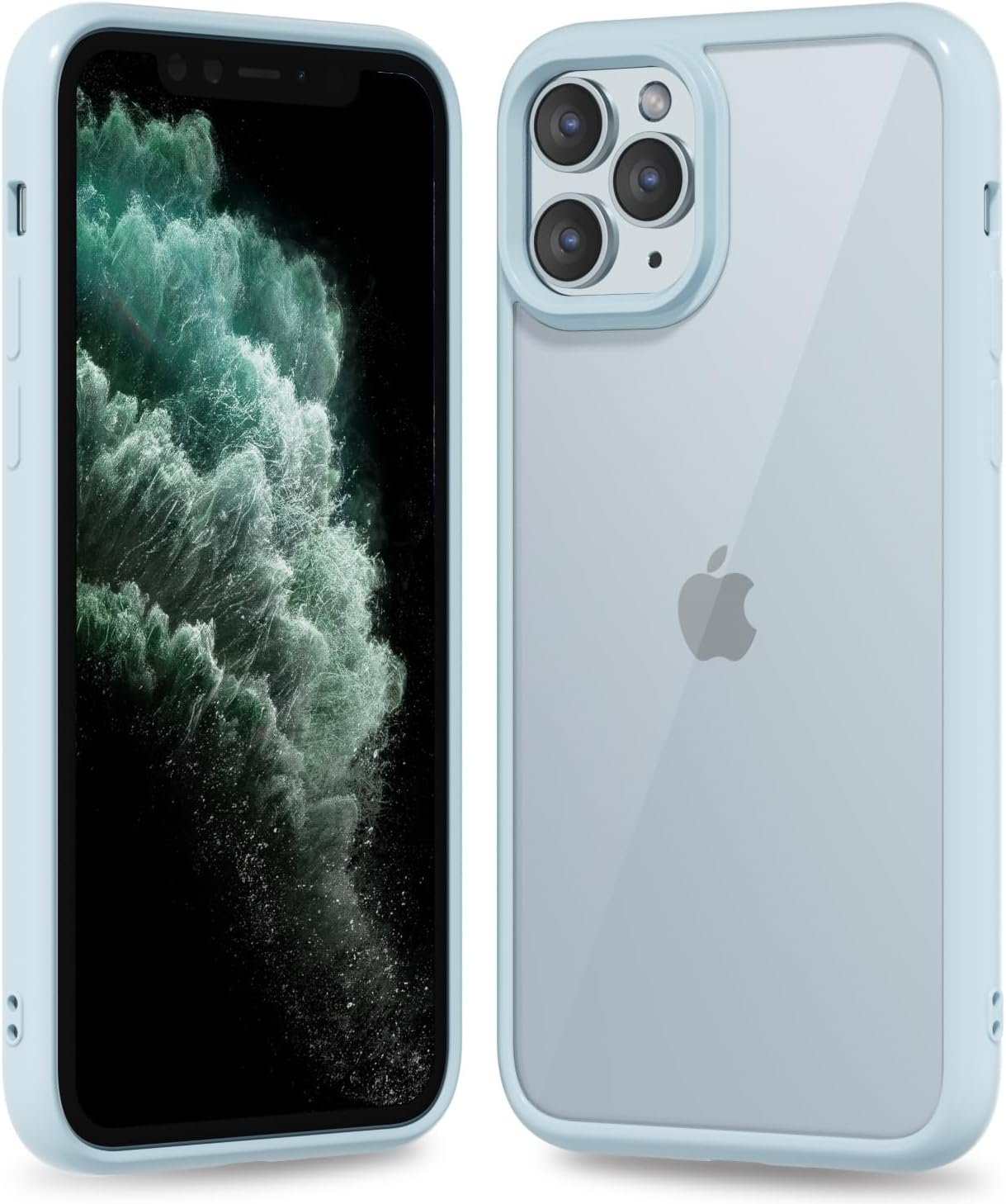 71w6GR9bZCL._AC_SL1500 Thin Slim Clear case for iPhone XR, Transparent Hybrid Hard Shell Plastic & Soft Silicone Rubber Bumper, Non-Yellow Acrylic Protective Lightweight Cover for Women, White