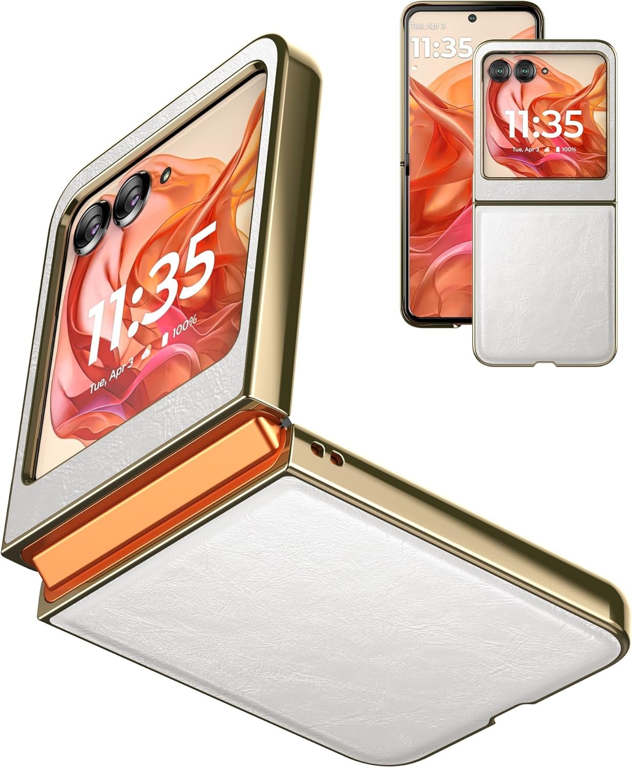 for 2024 5G PU Leather Folio Case Ultra Slim Lightweight,PU Leather+PC Hard Shell,Stylish Phone Case, Support Wireless Charging Case for  2024