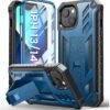 for iPhone 13 Case Protective Cover: iPhone 14 case Heavy Duty Military Grade Hard Protection Shock Proof Grip | Durable Dual-Layer Design iPhone 13-14 Phone Case with Built-in Kickstand Blue