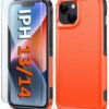 for iPhone 13 Case Protective Cover: iPhone 14 case Heavy Duty Military Grade Hard Protection Shock Proof Grip | Durable Dual-Layer Design iPhone 13-14 Phone Case with Built-in Kickstand Blue