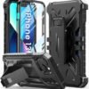 for iPhone 13 Case Protective Cover: iPhone 14 case Heavy Duty Military Grade Hard Protection Shock Proof Grip | Durable Dual-Layer Design iPhone 13-14 Phone Case with Built-in Kickstand Blue