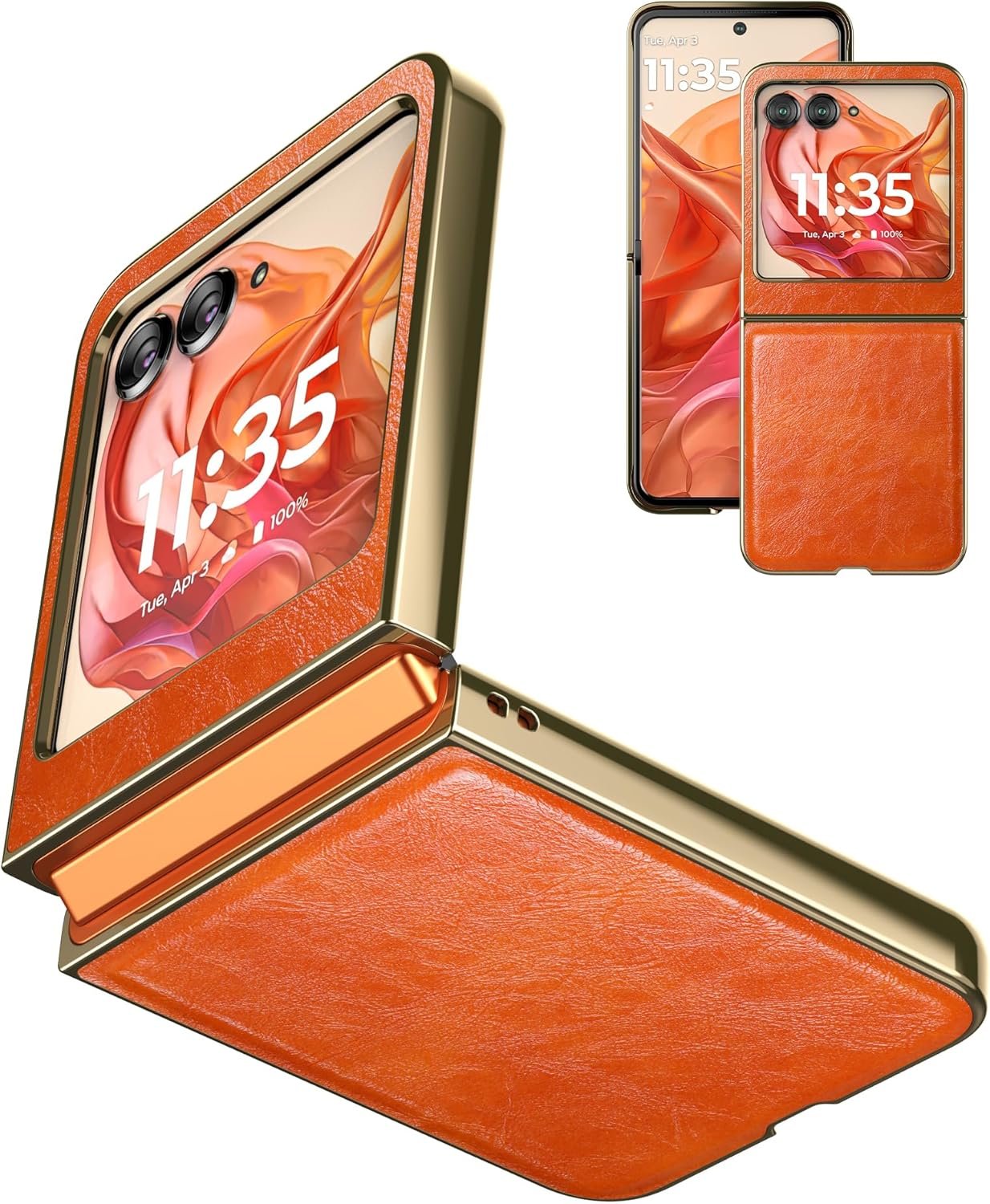 for 2024 5G PU Leather Folio Case Ultra Slim Lightweight,PU Leather+PC Hard Shell,Stylish Phone Case, Support Wireless Charging Case for  2024