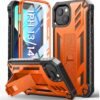 for iPhone 13 Case Protective Cover: iPhone 14 case Heavy Duty Military Grade Hard Protection Shock Proof Grip | Durable Dual-Layer Design iPhone 13-14 Phone Case with Built-in Kickstand Blue