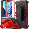 for iPhone 13 Case Protective Cover: iPhone 14 case Heavy Duty Military Grade Hard Protection Shock Proof Grip | Durable Dual-Layer Design iPhone 13-14 Phone Case with Built-in Kickstand Blue