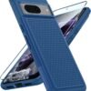 Google Pixel 8 Case: Dual Layer Durable Shockproof Protective Cell Phone Cover with Hybrid Matte Textured Shell | Heavy Duty Military Grade Rugged Drop Protection Bumper Tough Cases