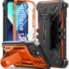 for iPhone 13 Case Protective Cover: iPhone 14 case Heavy Duty Military Grade Hard Protection Shock Proof Grip | Durable Dual-Layer Design iPhone 13-14 Phone Case with Built-in Kickstand Blue
